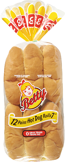 Hot Dog 7″ - Betty Bread (448x640), Png Download
