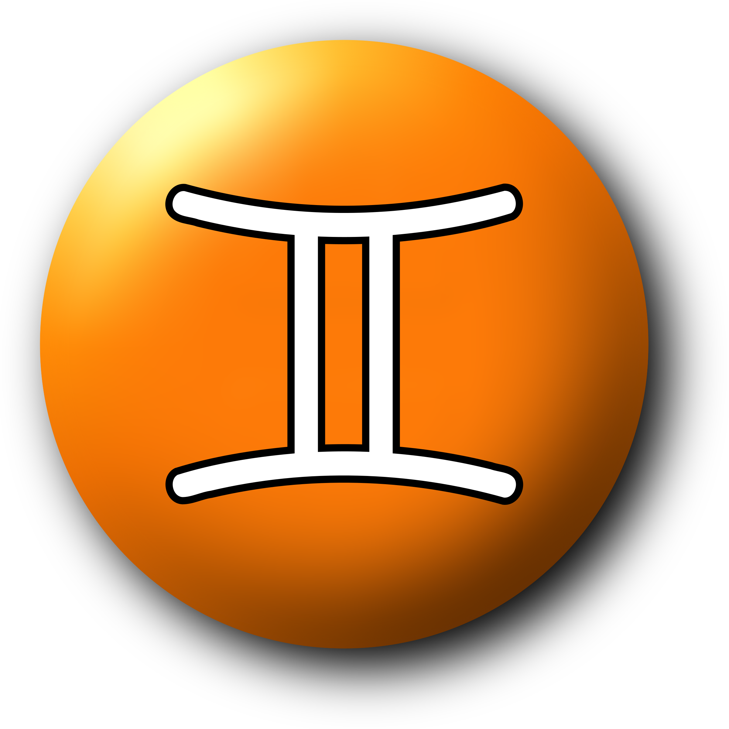 This Free Icons Png Design Of Gemini Symbol 3 (2400x2400), Png Download
