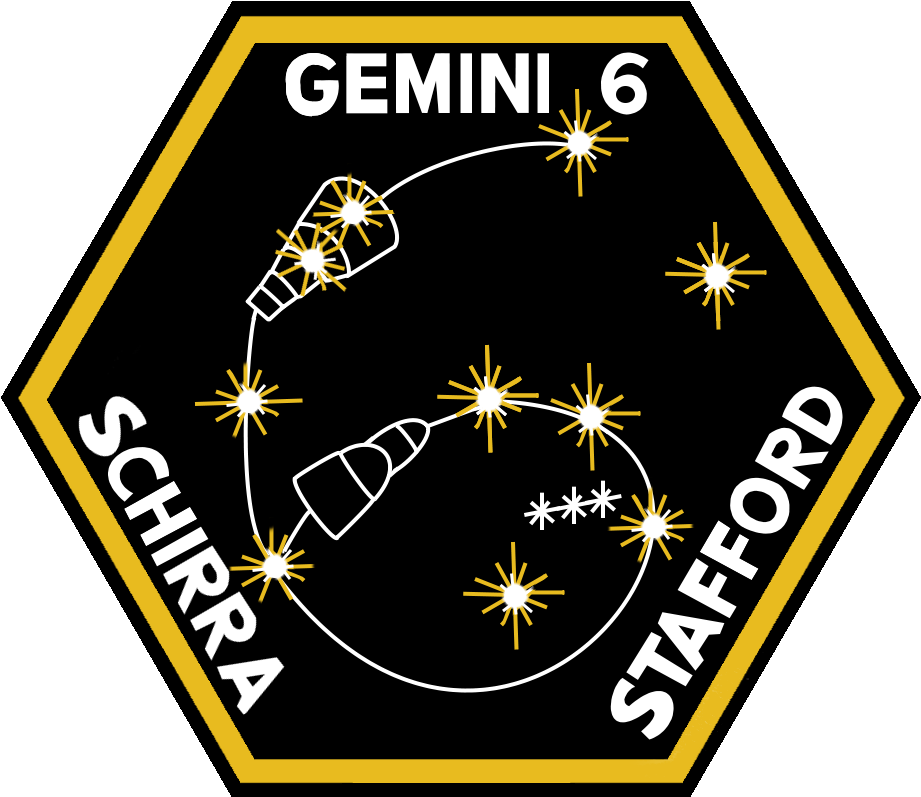 Gemini 6a Patch - Gemini 6-go Blue! Ornament (round) (940x831), Png Download
