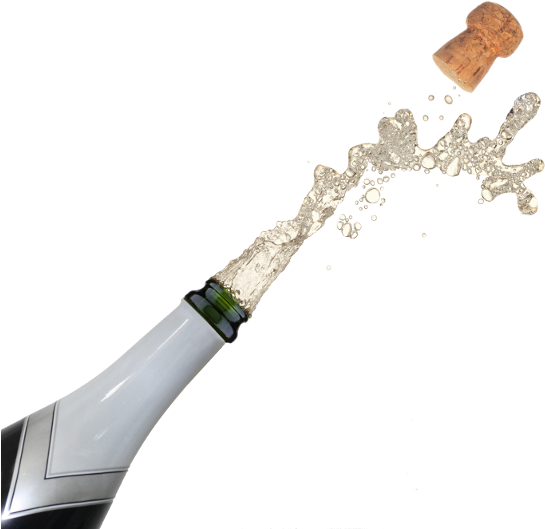 Huizon Graduation Star Bubbles - Champagnefles Png (550x550), Png Download