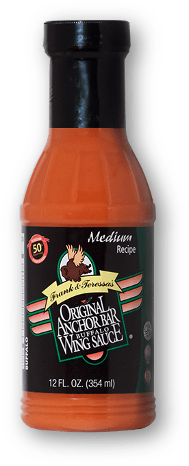 Barbecue Sauce Clipart Bbq Sauce Bottle - Frank & Teressa's Original Anchor Bar Buffalo Wing (276x680), Png Download