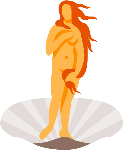 Birth Of Venus Logo (500x500), Png Download