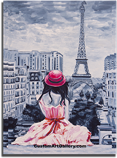 Image - Naklejka Na Drzwi Paryż (350x350), Png Download