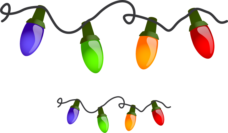 Christmas Lights Border Clipart - Lighting Deal (793x464), Png Download