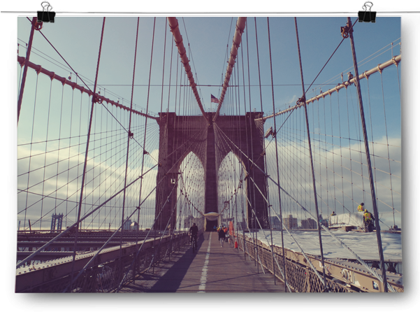 Brooklyn Bridge New York City - Inspired Posters Brooklyn Bridge New York City Poster (600x600), Png Download