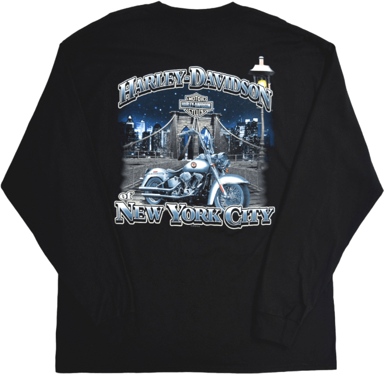 Harley-davidson Of Nyc Exclusive Brooklyn Bridge Tee (800x800), Png Download