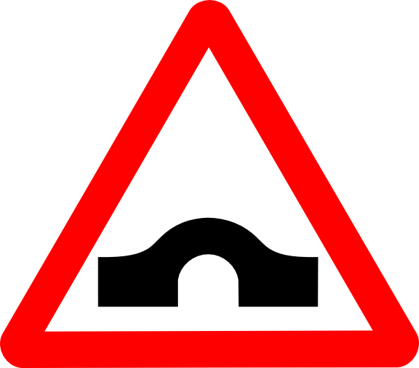 6 Pictures - Bridge Sign Clipart (600x527), Png Download
