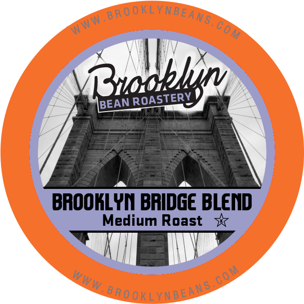 Brooklyn Beans Brooklyn Bridge Blend Coffee, K-cup - Brooklyn Beans Brooklyn Bridge Blend Single Cup 24ct (680x674), Png Download