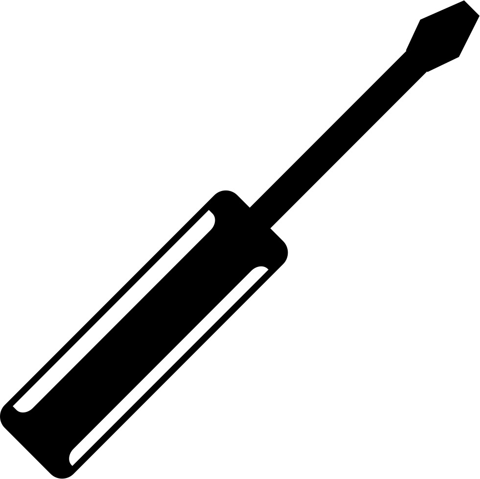 Png File Svg - Black Screwdriver Png (981x978), Png Download