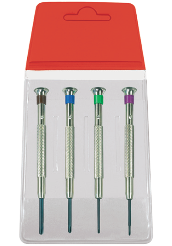 400-assortment Of 4 Phillips Screwdrivers In Plastic - Compass (700x850), Png Download