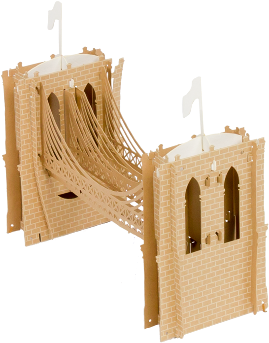 Brooklyn Bridge - Brooklyn Bridge Popup Card (1280x720), Png Download