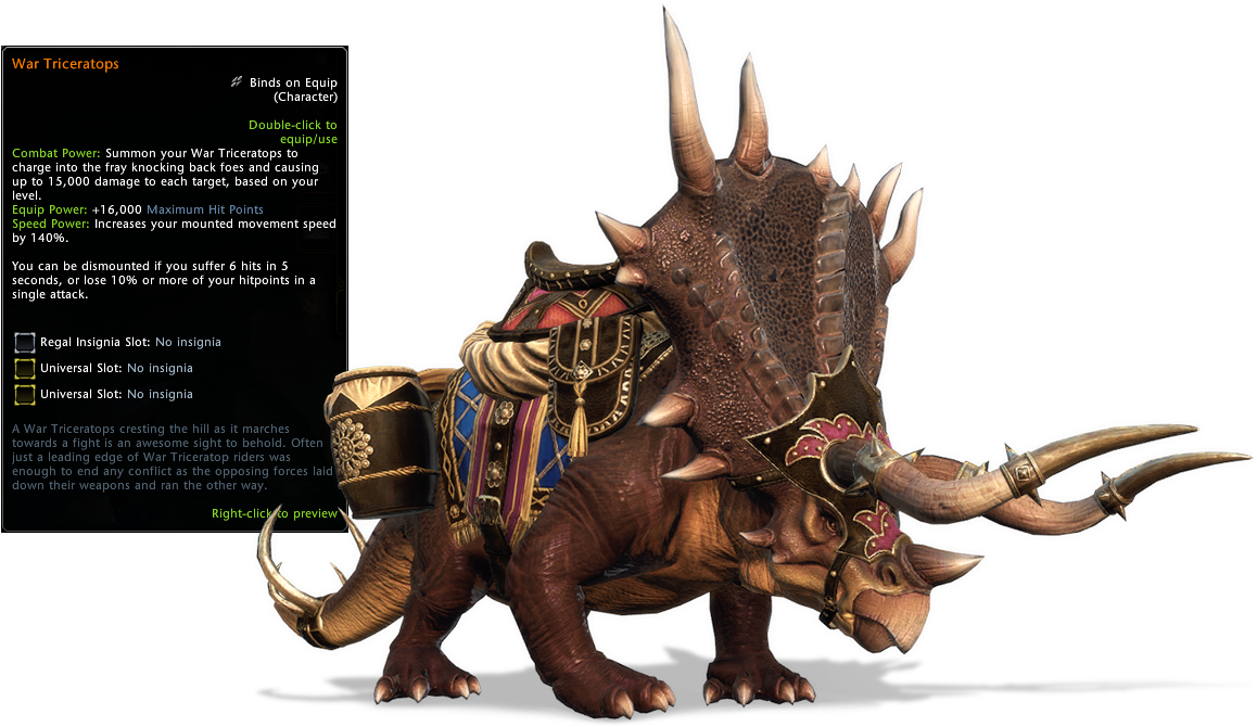War Triceratops - Infant Gorilla Neverwinter (1294x834), Png Download