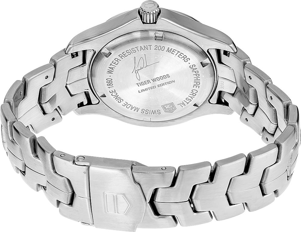 Link Tiger Woods Limited Edition Stainless Steel Automatic - Tag Heuer Link Calibre S Quartz Men's Watch (cjf7111) (1000x1500), Png Download