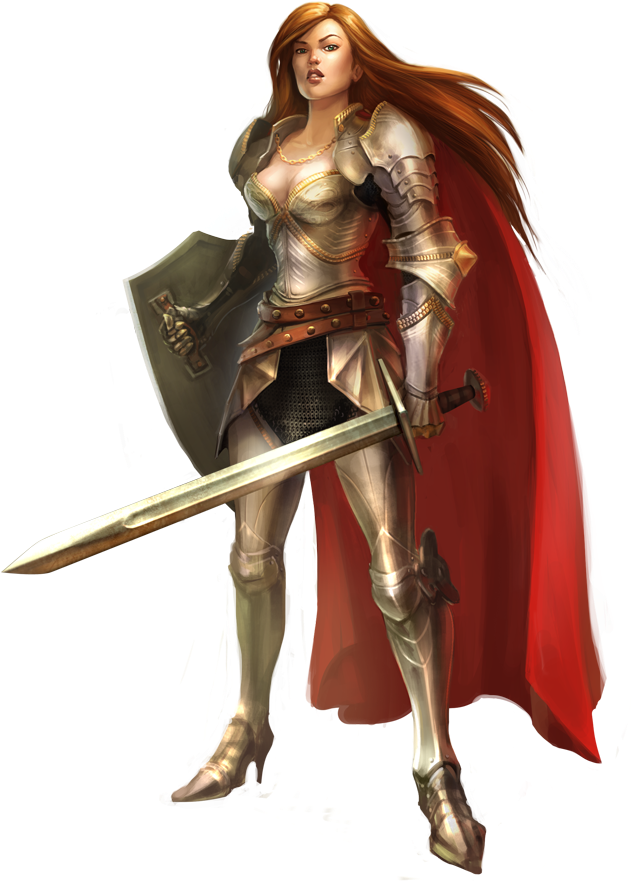 Woman Warrior Png Transparent Image - Female Warrior Png (712x880), Png Download