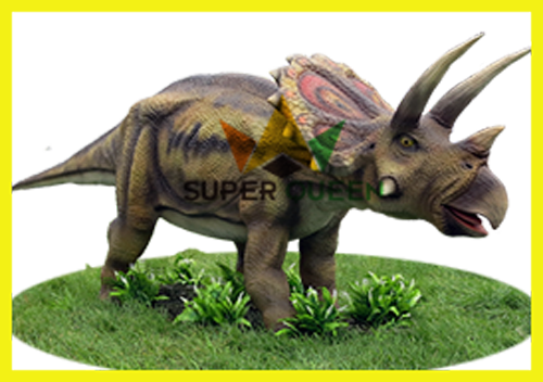 Superqueen- Animatronic Dinosaurs Simulation Dinosaur - Dinosaur (500x352), Png Download