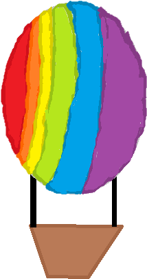 Hot Air Baloon (275x445), Png Download