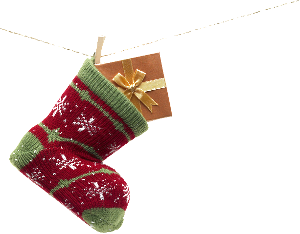 A Stocking Png Element Material - Christmas Day (650x499), Png Download