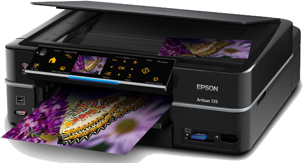 Computer Printer Png Clipart - Epson Artisan 710 Colour Ink-jet - Printer / Copier (612x338), Png Download