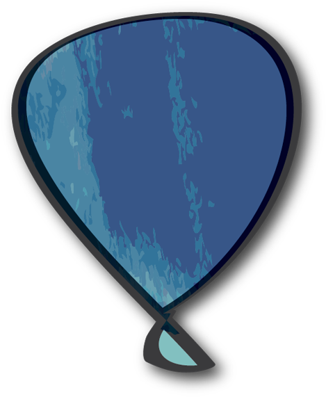 Blue Baloon - Emblem (502x600), Png Download