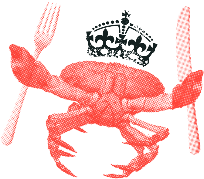Fancy Fresh Seafood Restaurant London King And - Wall Sticker Crown Silhouette (682x590), Png Download