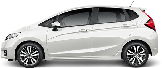 Honda Jazz - Honda Jazz White Side (700x320), Png Download