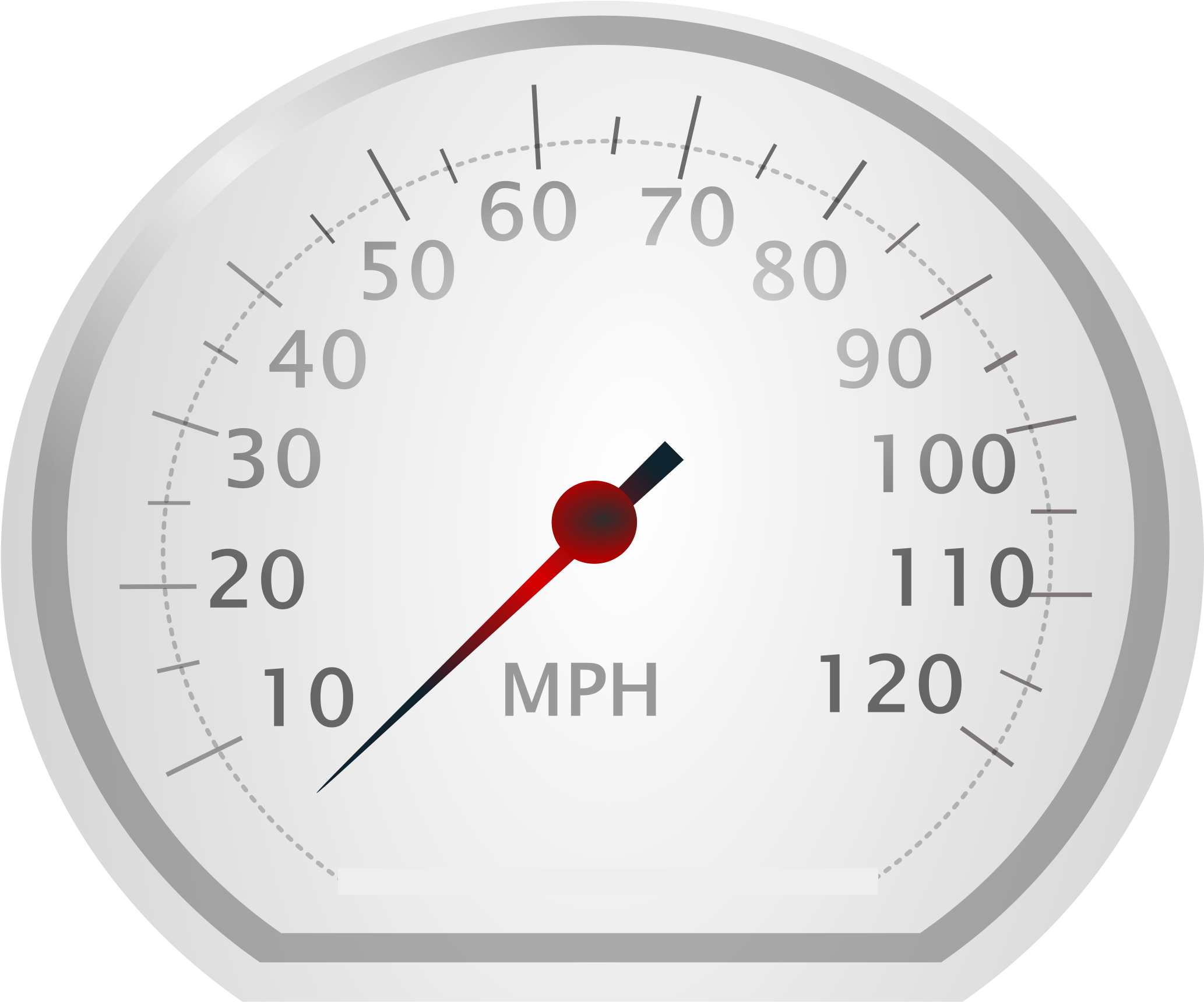 Speedometer Png - Speedometer Miles Per Hour (2400x1800), Png Download