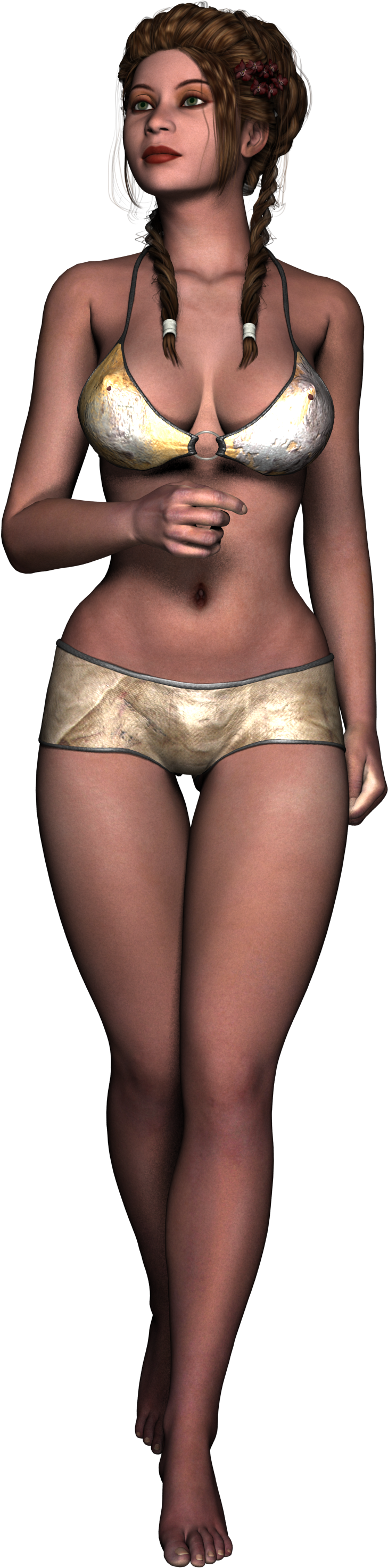 Woman Bikini Walk Female Girl 1280883 (2318x3000), Png Download