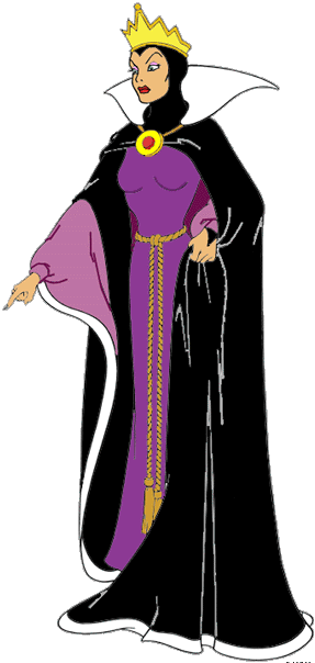 The Evil Queen - Snow White Queen Clipart (287x604), Png Download