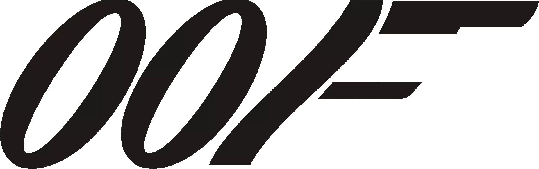 James Bond Double O-f - James Bond Double (1854x582), Png Download