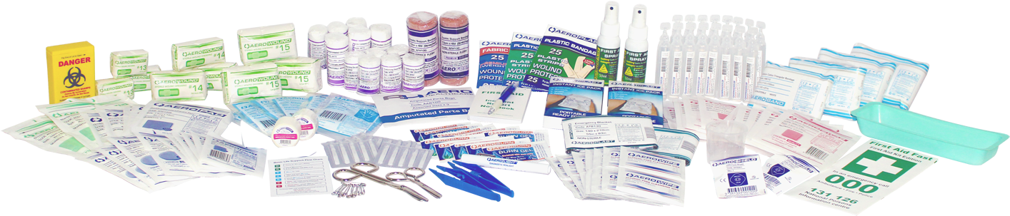 National First Aid - Things In First Aid Kit For Food (1500x399), Png Download