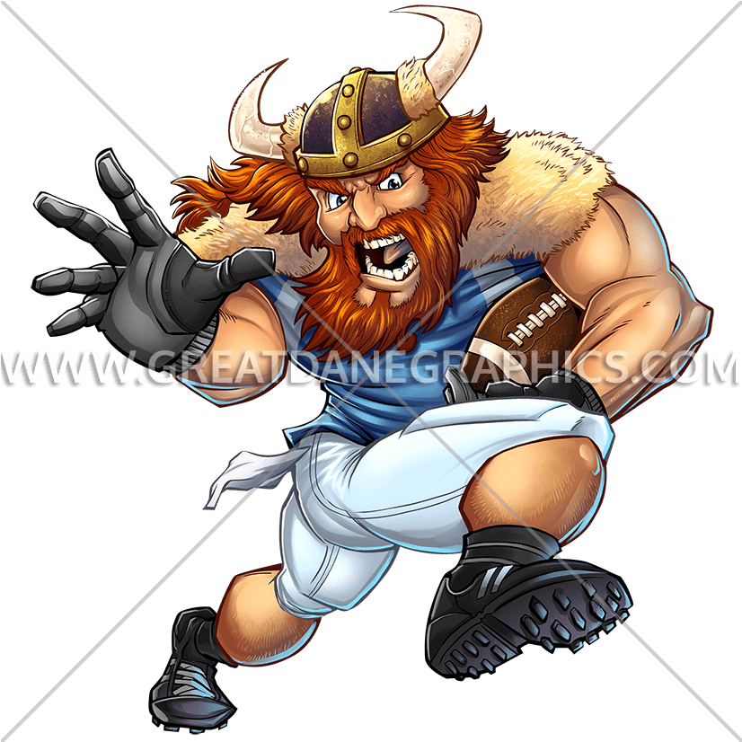 Viking Football Player - American Football (825x894), Png Download