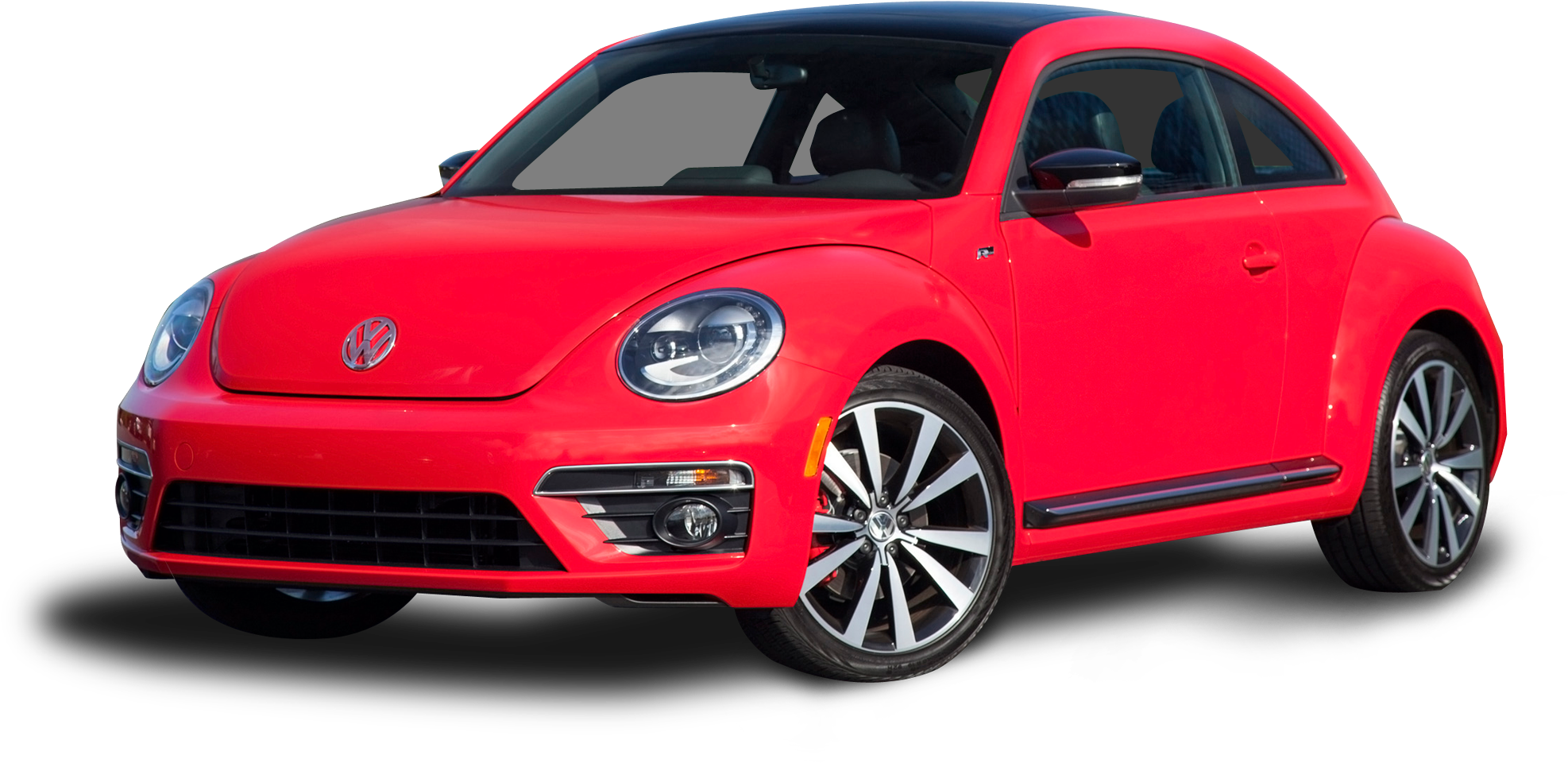 Volkswagen Beetle 2018 Red (2000x1094), Png Download