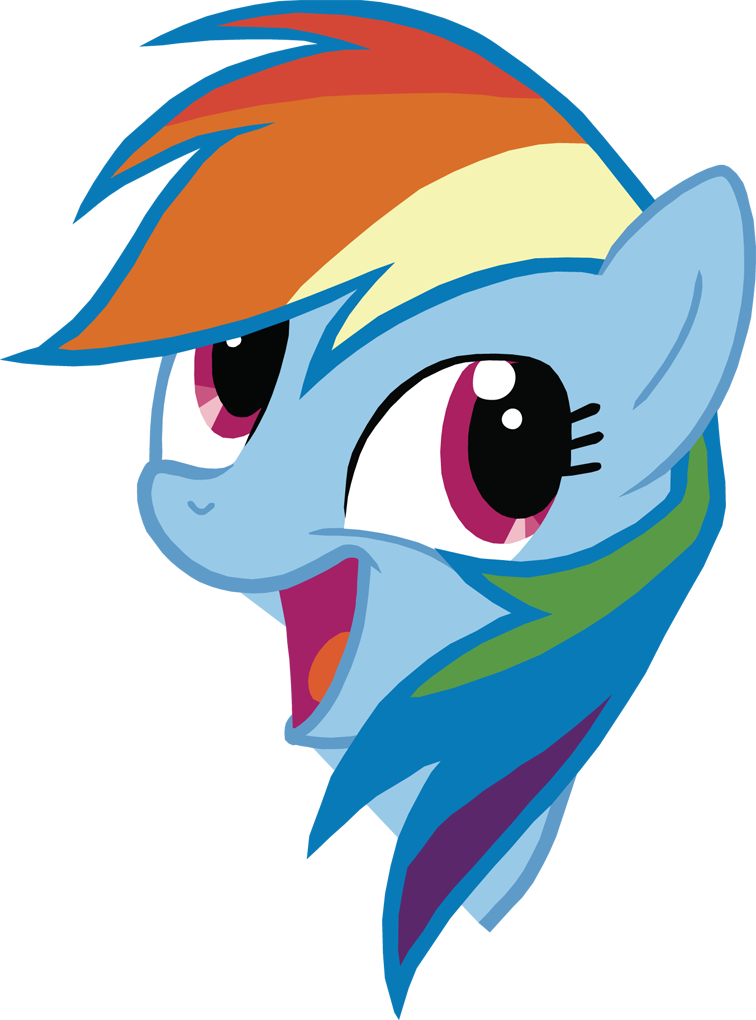 Rainbow Dash Face Download - Rainbow Dash (756x1020), Png Download