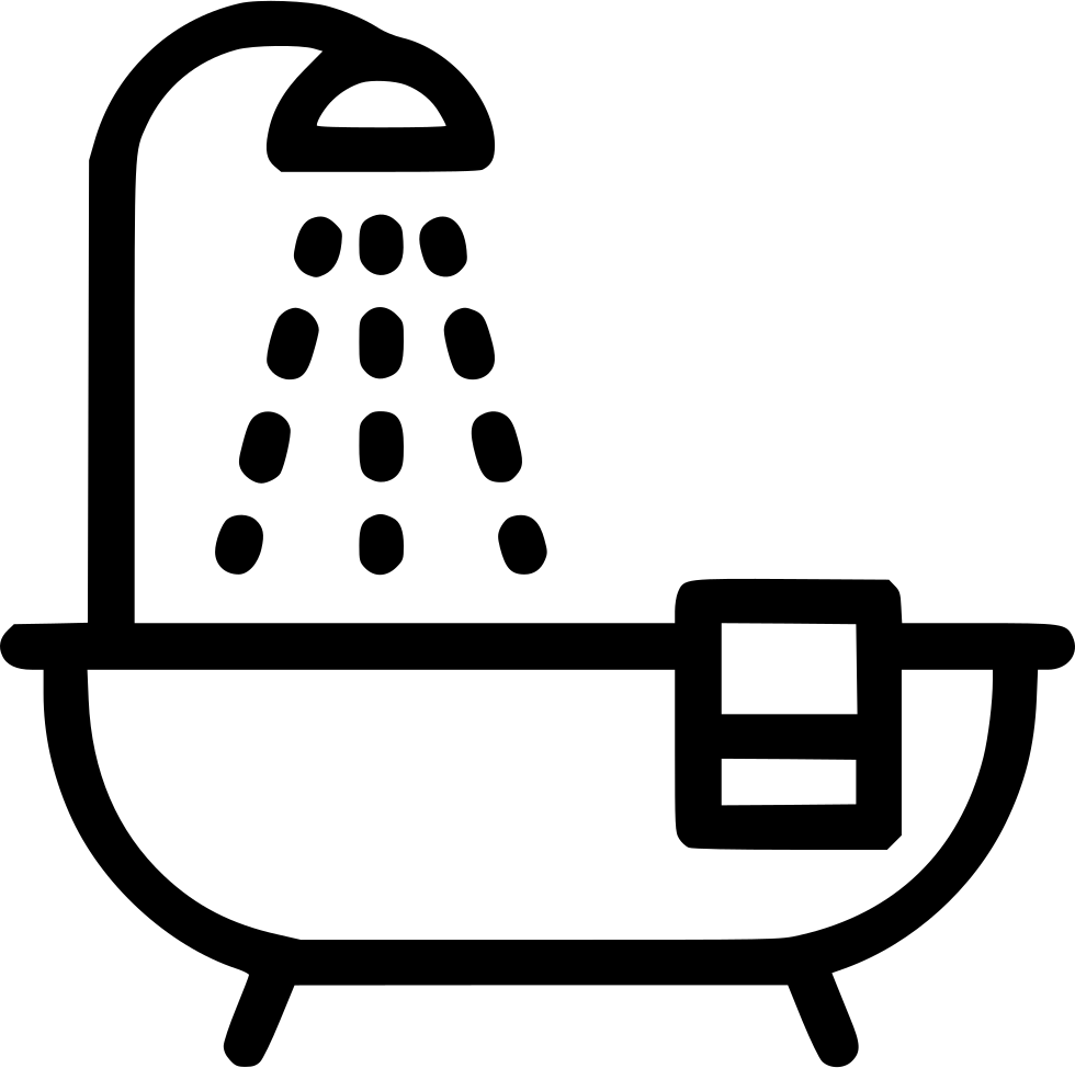 Bathtub Shower Comments - Bathroom Icon Png (980x974), Png Download