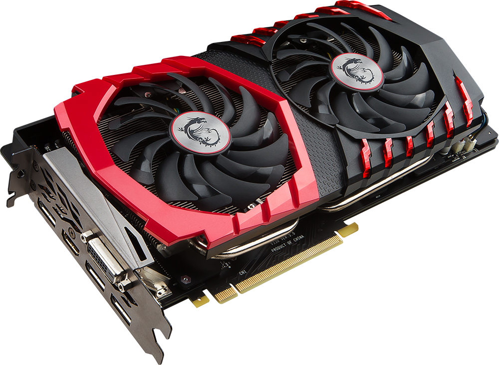 Graphics Card Png Clip Art Download - 1070 Ti Msi (1000x731), Png Download