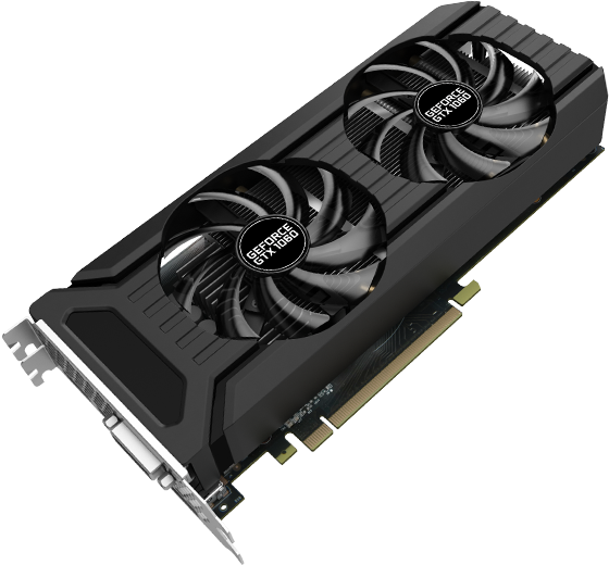 - - Palit Products - Geforce® Gtx 1060 Dual - - - Palit Gtx1080 Ti Jetstream (560x520), Png Download