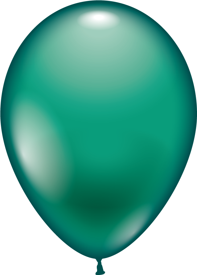 100 Balloons Mint Green - Toy Balloon (652x907), Png Download