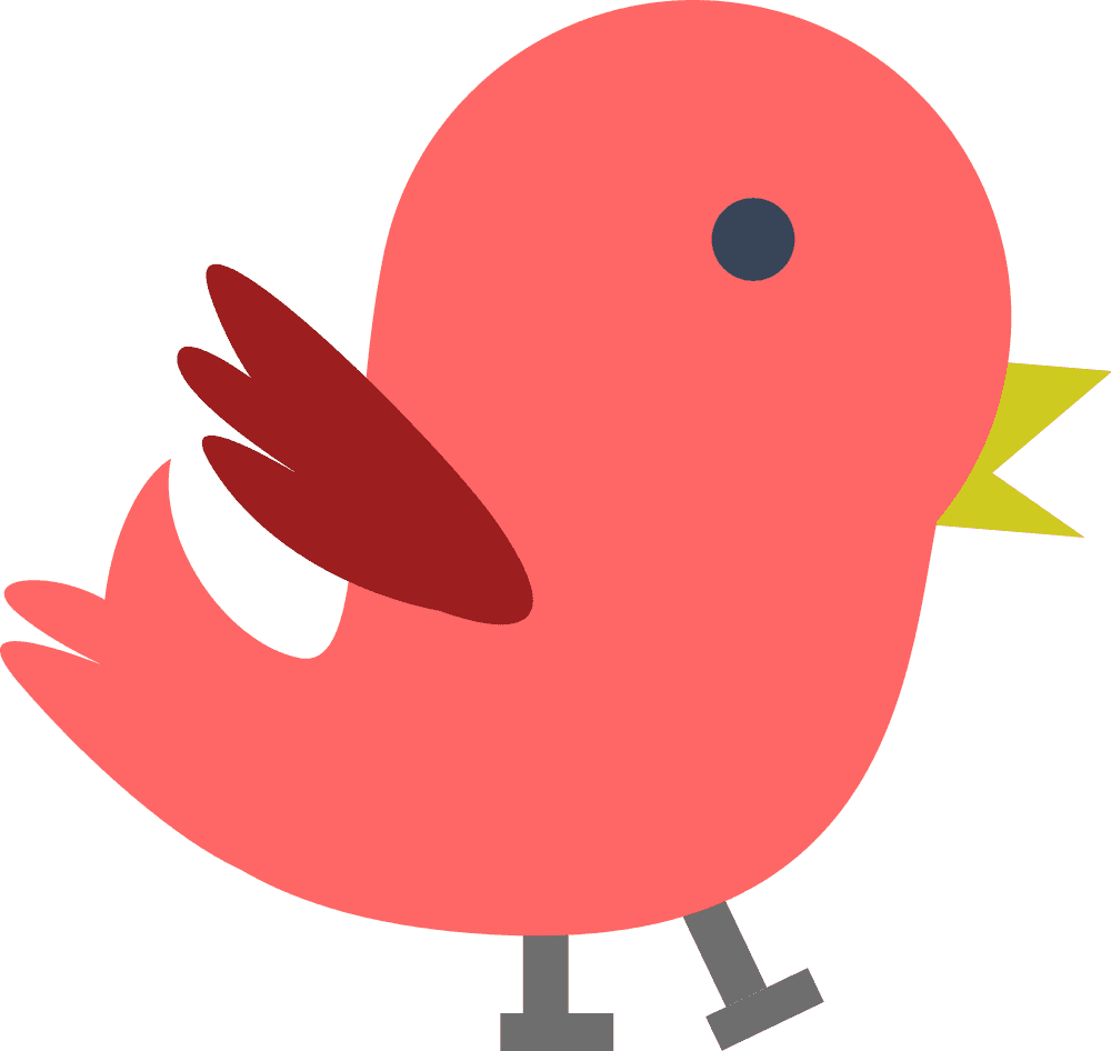 Purple Birds Clip Art - Clip Art Bird Orange (1000x946), Png Download