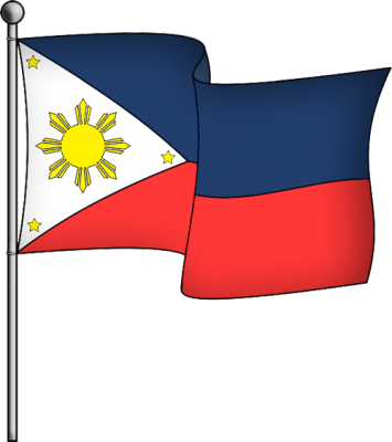 Illustration Of The National Flag Of The Philippines, - National Flag In Philippines (355x400), Png Download