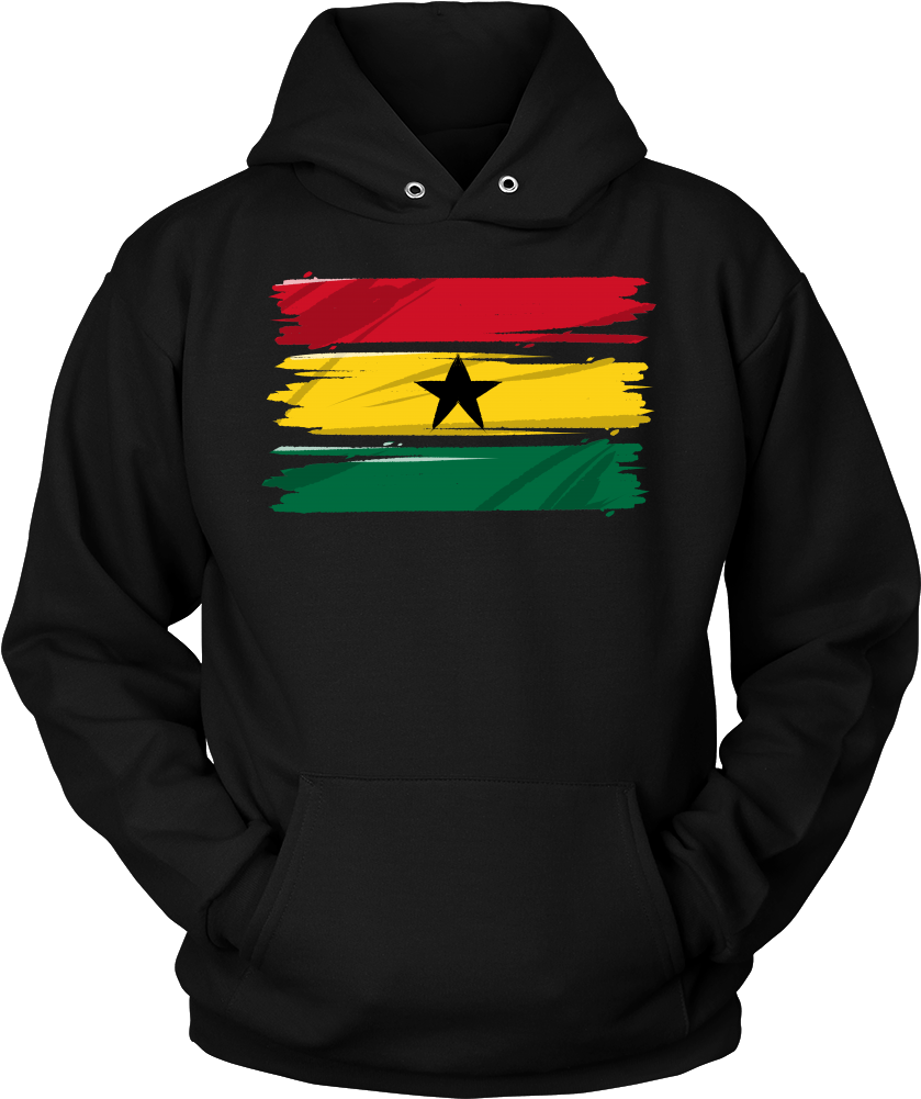 Ghana Africa Vintage Retro Distressed Flag Hoodie - Pit Bull Hoodie. Perfect Gift For Your Dad, Mom, Boyfriend, (1000x1000), Png Download