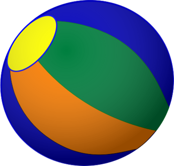 Beach Ball Clip Art Vector Hubprime - Beach Ball (600x575), Png Download