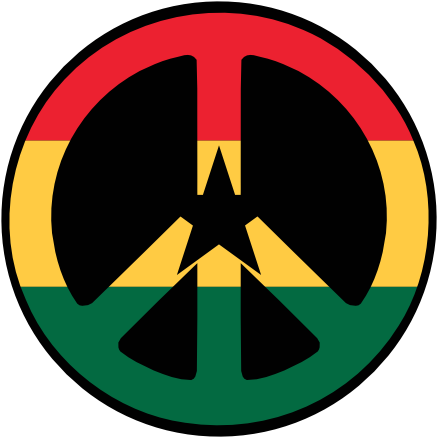 Peace Sign Clipart Cnd - Peaceful Election In Ghana (444x444), Png Download