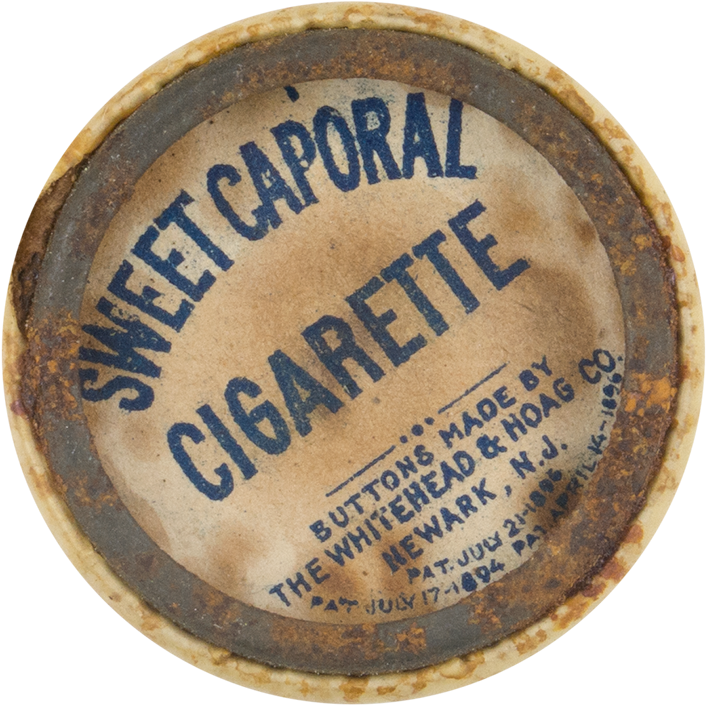 Cuba Flag Button Back Advertising Button Museum - Antique Kansas Sweet Caporal Cigarette Advertisement (1000x855), Png Download