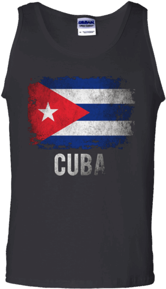 Cuba Flag Shirts Vintage Distressed T-shirt - Shirt (600x600), Png Download