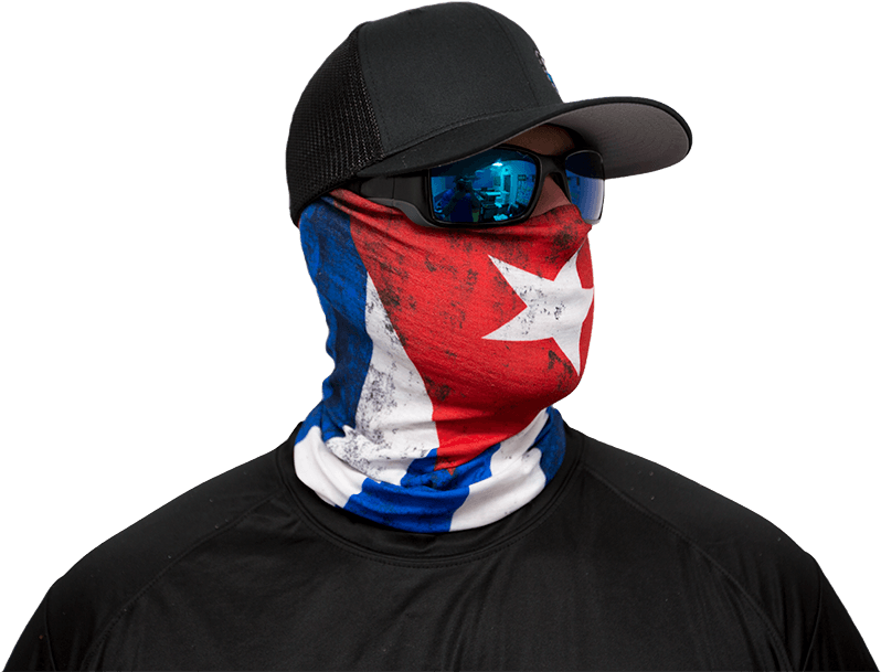 Cuba Flag Salt Armour Sa Co Buff Neck Gaiter Balaclava - Face Shield Cuba (1000x667), Png Download