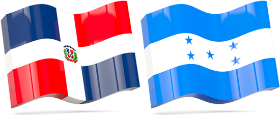 Dominican Republic-honduras - Honduras Flag Png (550x275), Png Download