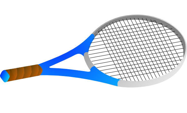 Cartoon Tennis Racket Png (600x364), Png Download