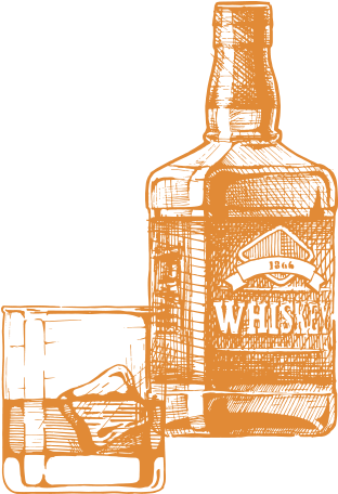 America's Liquor Story - Liquor Black And White (500x500), Png Download