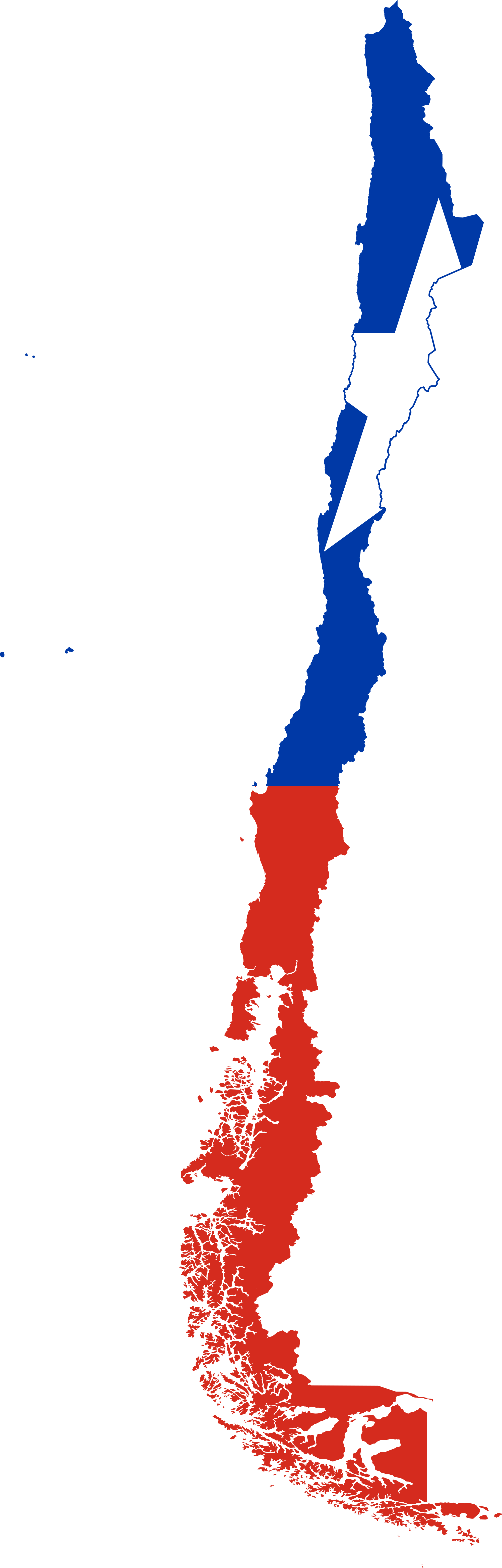 Open - Map Of Chile Png (2000x6237), Png Download