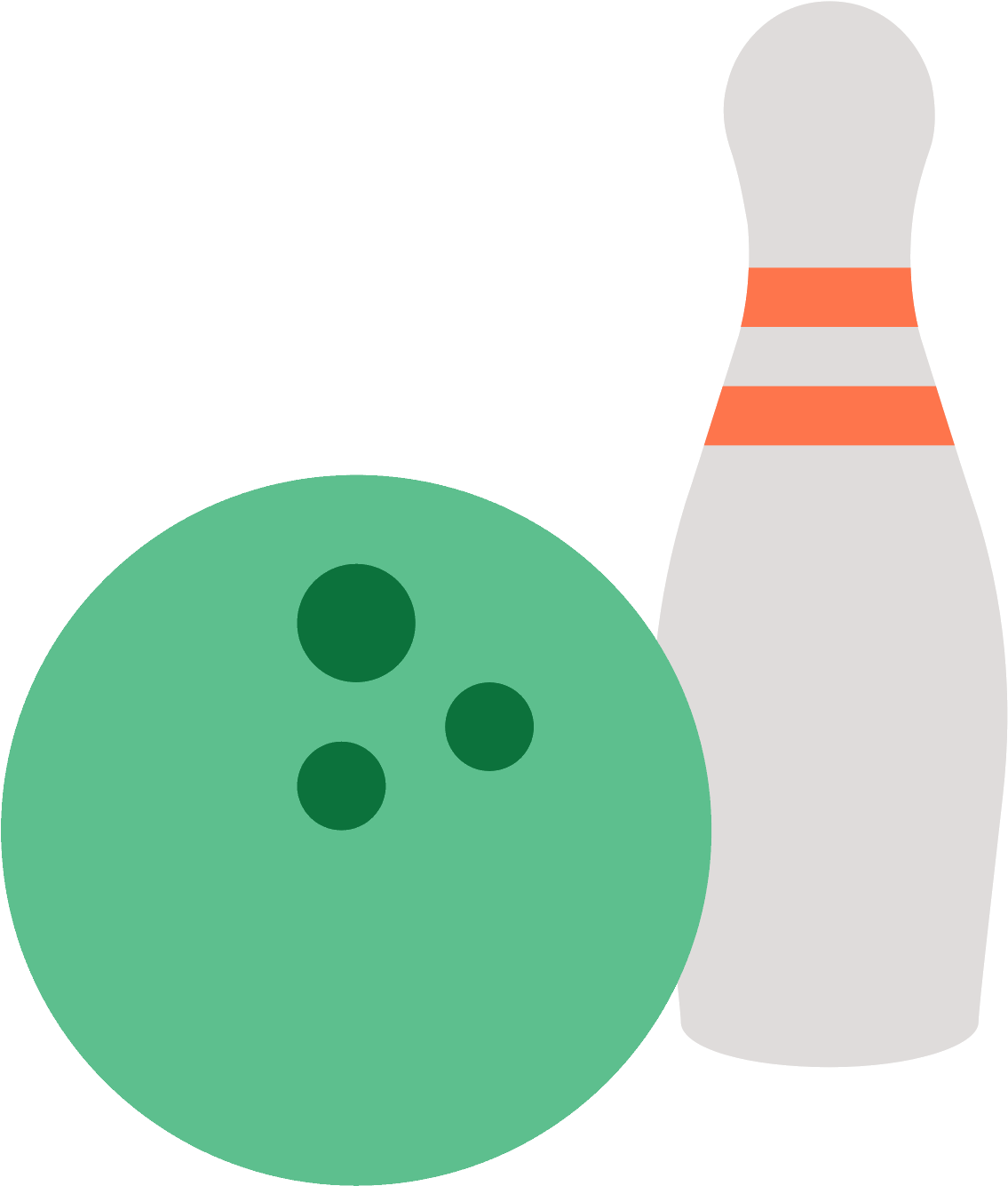 Bowling Ball And Pins Png - Bowling Icon (1600x1600), Png Download